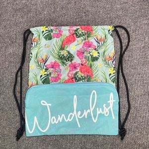 Miss to Mrs. Wanderlust Drawstring Bag
